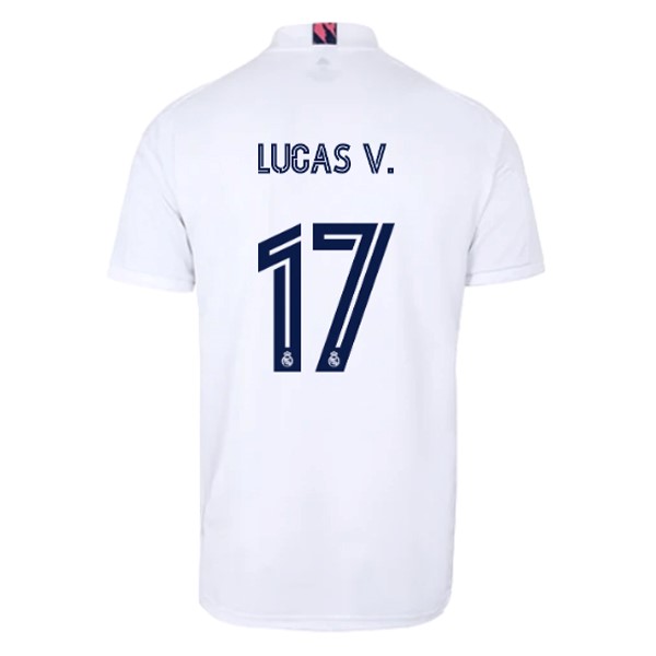 Maglia Real Madrid Prima NO.17 Lucas V. 20/21 Bianco